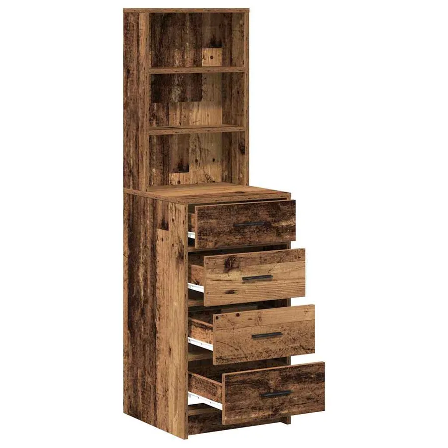 Haut Armoire Bois ancien 40 x 41 x 135 cm Bois d'ingénierie - 5