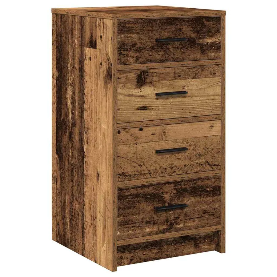 Table de Toilette avec tiroir 3 pcs Marron Bois d'ingénierie - 7