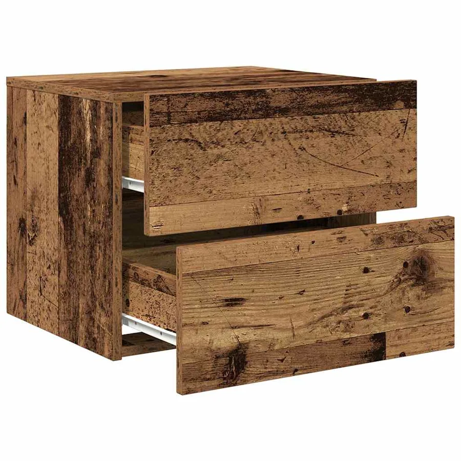 Cabinet de chevet Bois ancien 50 x 39 x 41 cm Bois d'ingénierie - 5