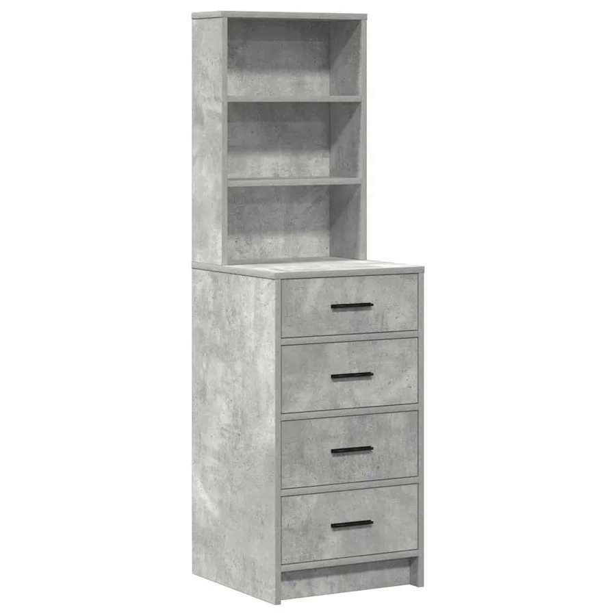 Table de Toilette Gris 78.5 x 41 x 135 cm Bois d'ingénierie - 6