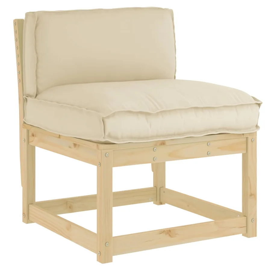 Coussin Beige 70 x 40 x 12 cm Tissu Oxford - 2