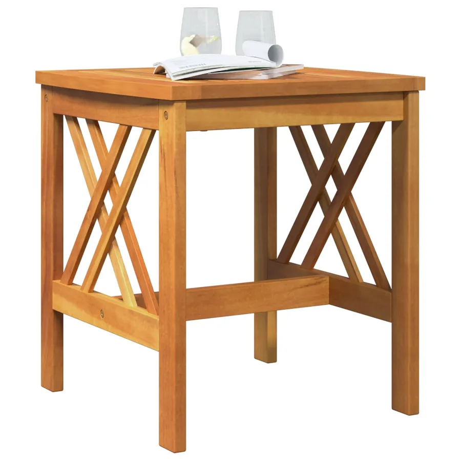 Table d'appoint Bois d'Acacia Massif Huile Naturelle - 2