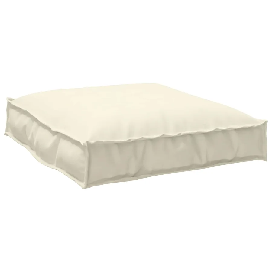 Coussin Crème 70 x 70 x 12 cm Tissu Oxford