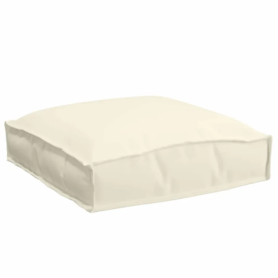 Coussin 2 pcs Crème 40 x 40 x 8 cm Tissu Oxford - 5