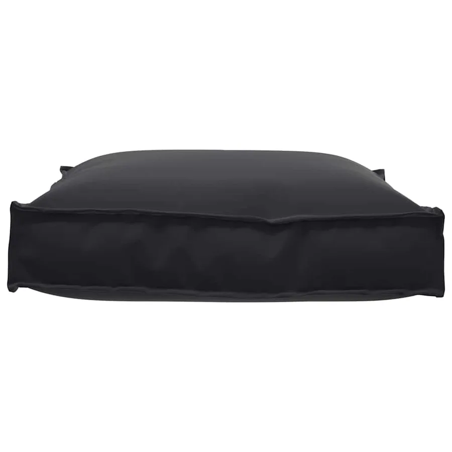 Coussin Noir 70 x 70 x 12 cm Tissu Oxford - 5