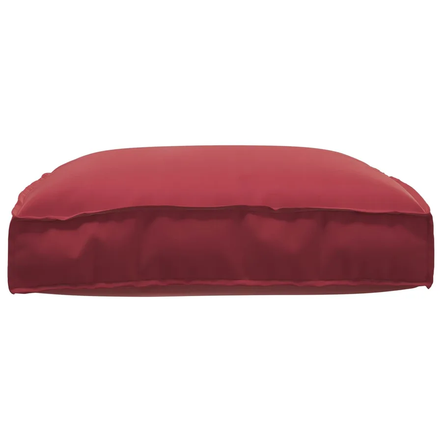 Coussin Bordeaux 80 x 80 x 12 cm Tissu Oxford - 4