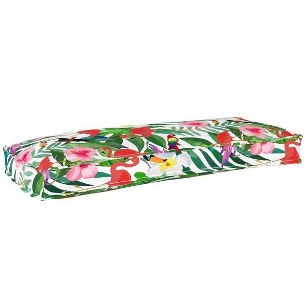 Coussin Floral Multicolore 100 x 40 x 8 cm Tissu Oxford