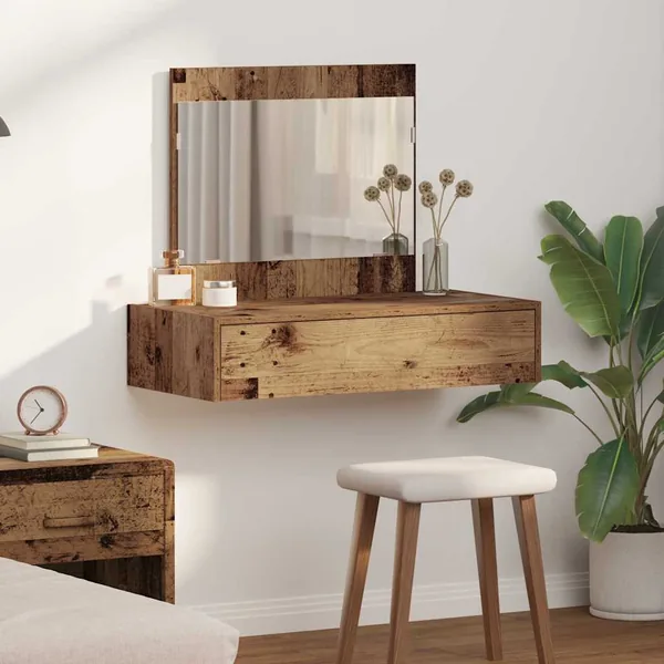 Table de Toilette Marron 83 x 40 x 70 cm Bois d'ingénierie