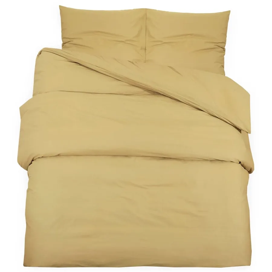 Ensemble de housse de couette Taupe 220x240 cm Microfibre - 2