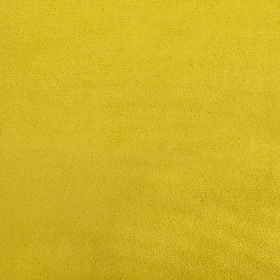 Canapé 2 places jaune 120 cm velours - 6