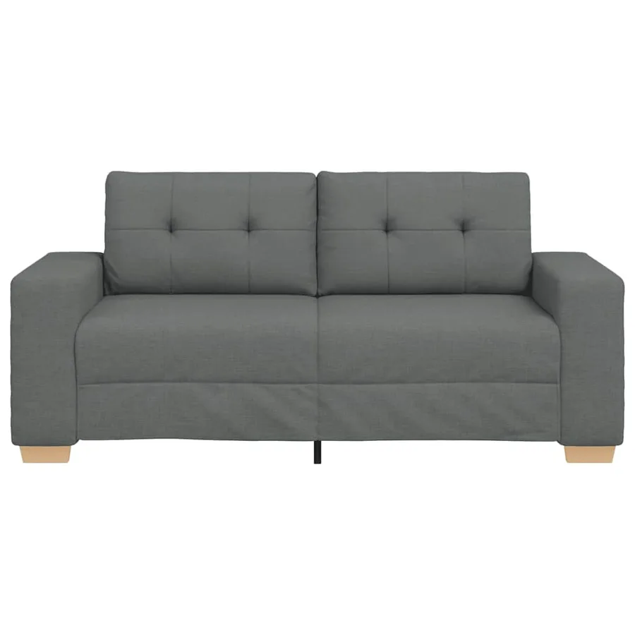 Canapé deux places gris foncé 180 x 77 x 82 cm en tissu - 4