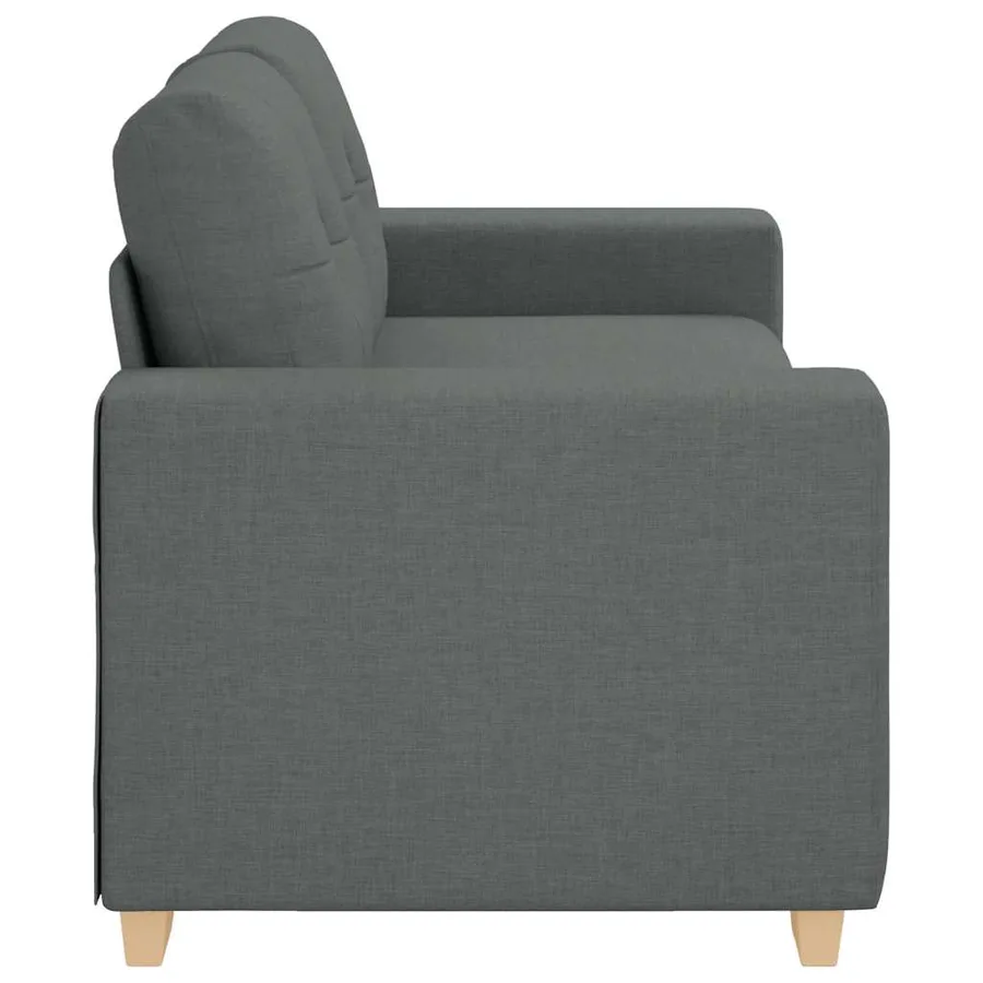 Canapé deux places gris foncé 180 x 77 x 82 cm en tissu - 5