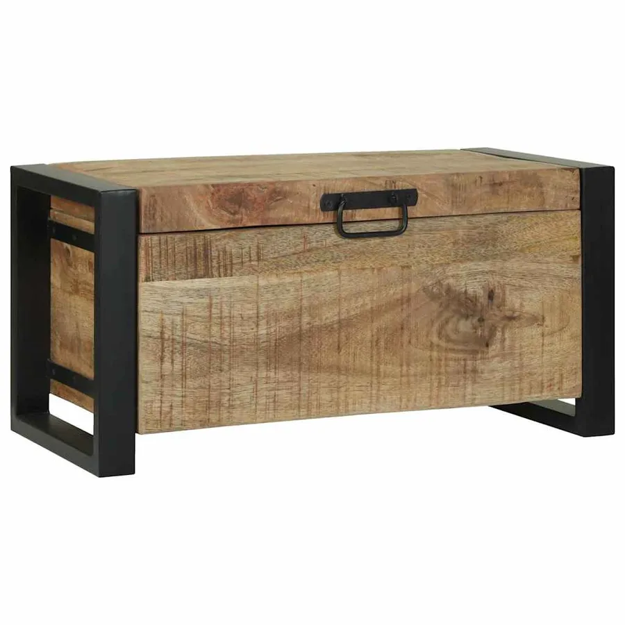 Coffres de rangement 60 x 30 x 30 cm Bois de manguier massif - 3