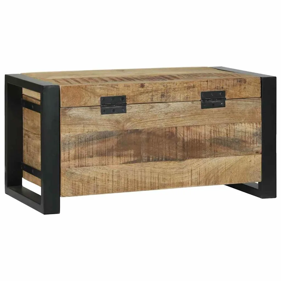 Coffres de rangement 60 x 30 x 30 cm Bois de manguier massif - 7