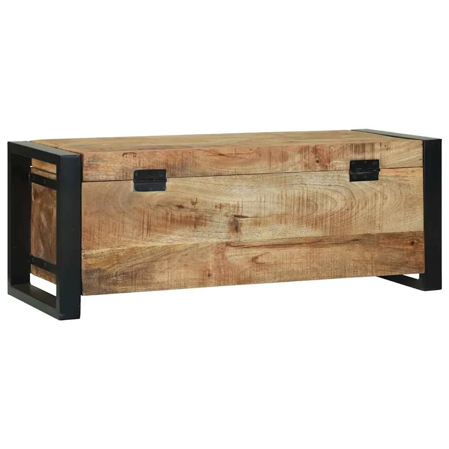 Coffres de rangement 80 x 30 x 30 cm Bois de manguier massif - 7