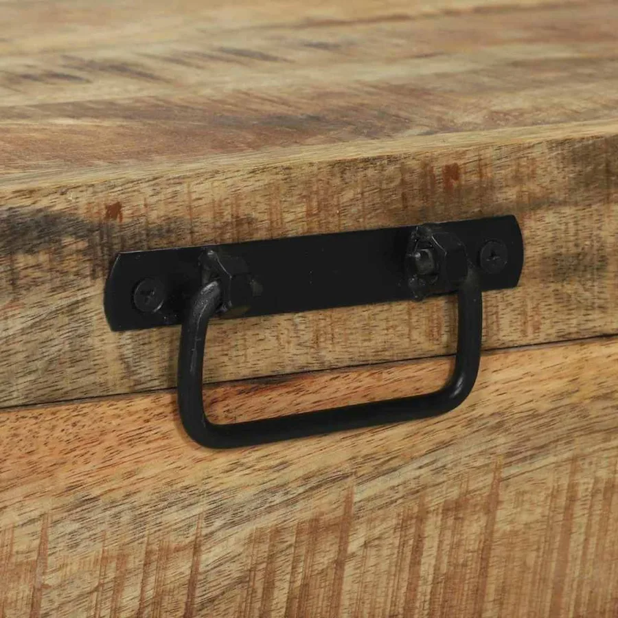 Coffres de rangement 80 x 30 x 30 cm Bois de manguier massif - 9