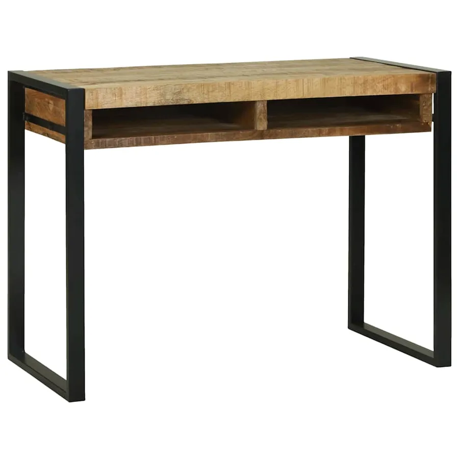 Table de Toilette avec étagère Marron Bois de manguier massif - 2