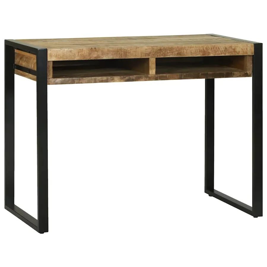 Table de Toilette avec étagère Marron Bois de manguier massif - 4