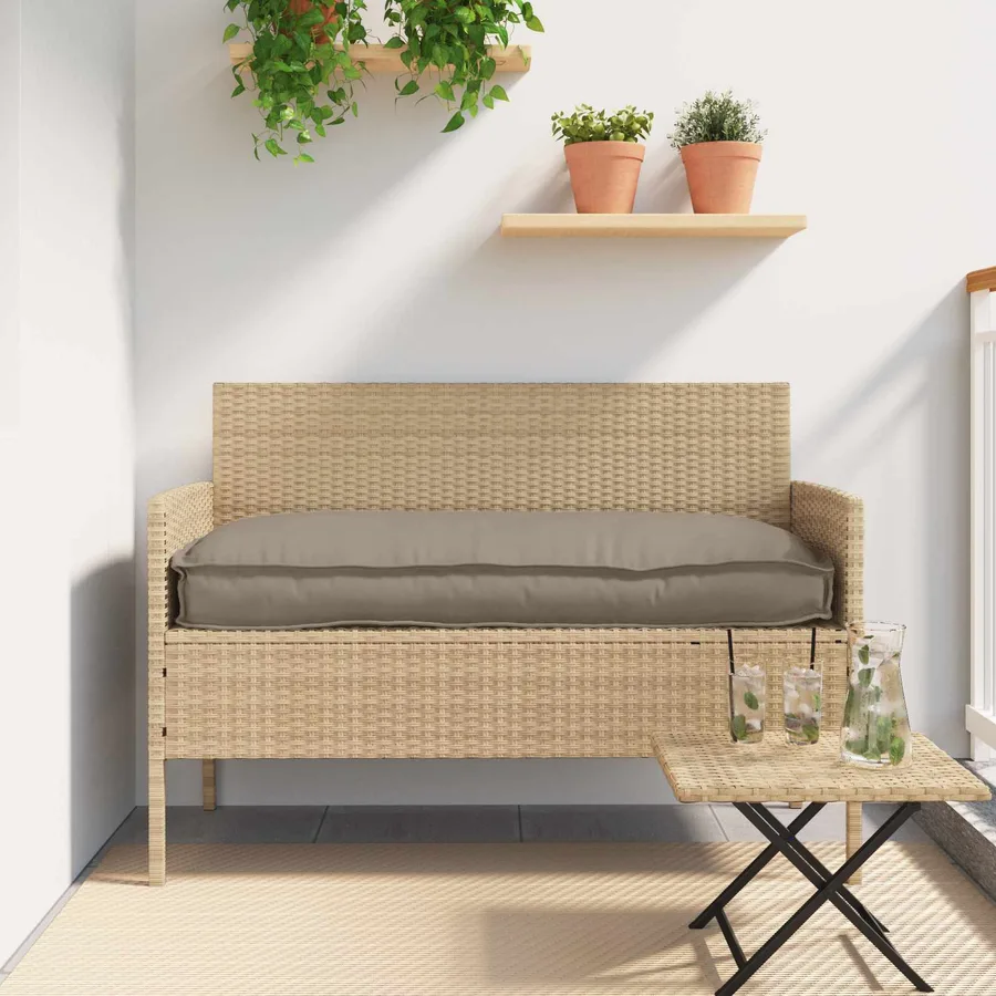 Coussin Taupe 120 x 60 x 12 cm Tissu Oxford - 4