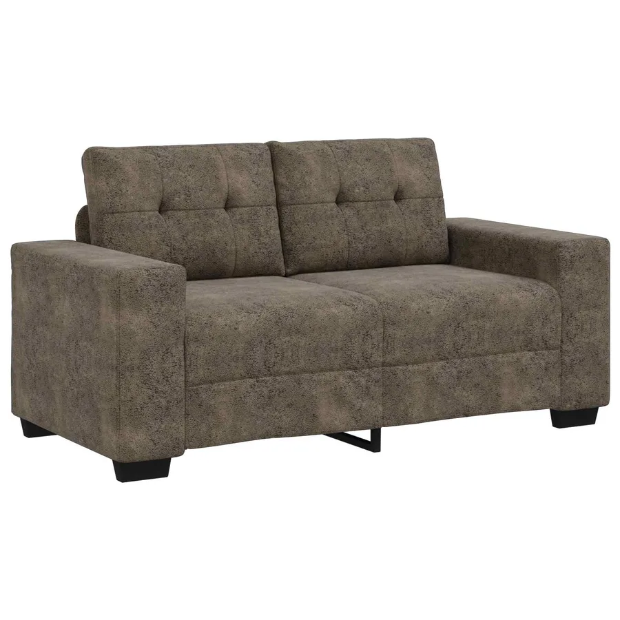 Canapé 3 pcs Gris foncé 221 x 80 x 80 cm Tissu en lin mélangé - 5