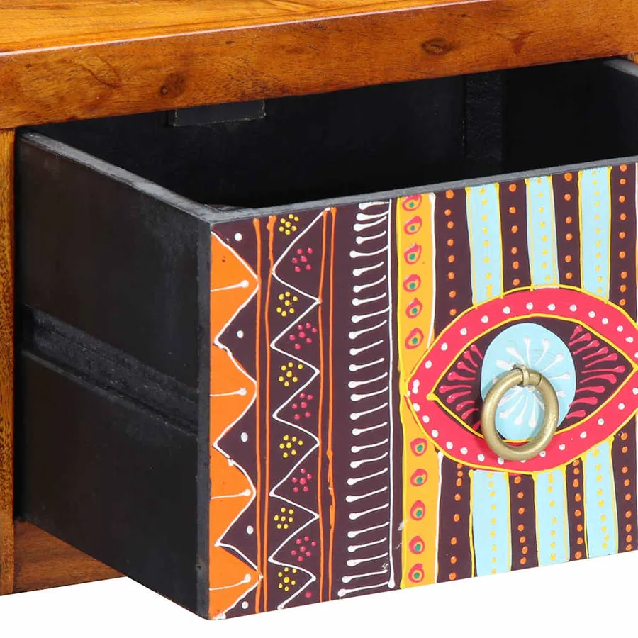Cabinet de chevet avec tiroir 2 pcs Marron 35 x 30 x 22 cm - 10