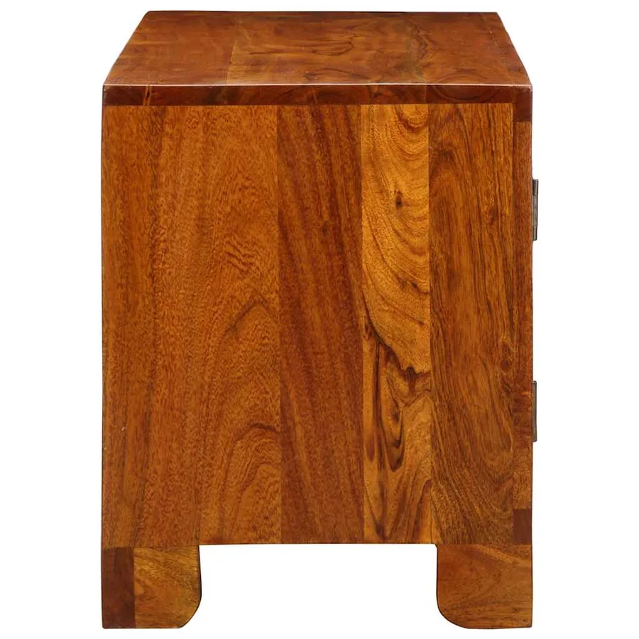 Banc à chaussures avec stockage Marron miel 100 x 35 x 45 cm - 5