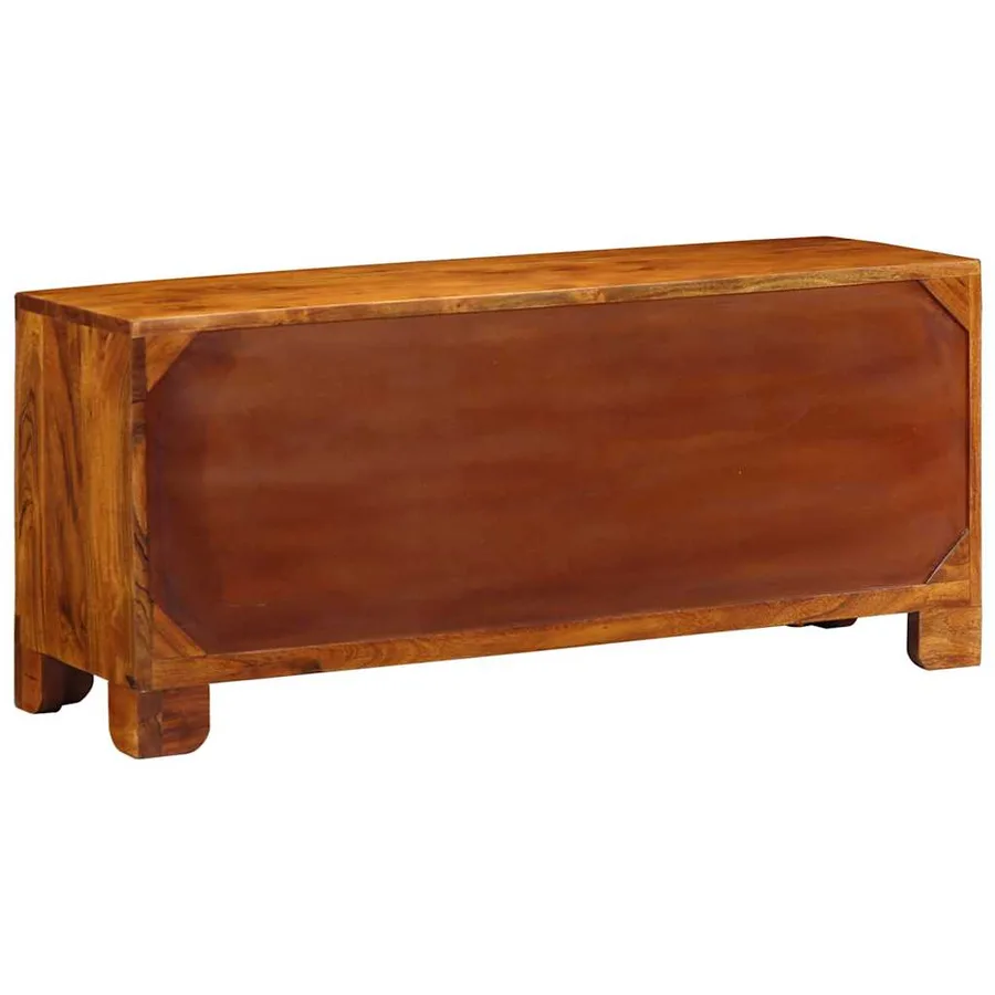 Banc à chaussures avec stockage Marron miel 100 x 35 x 45 cm - 6