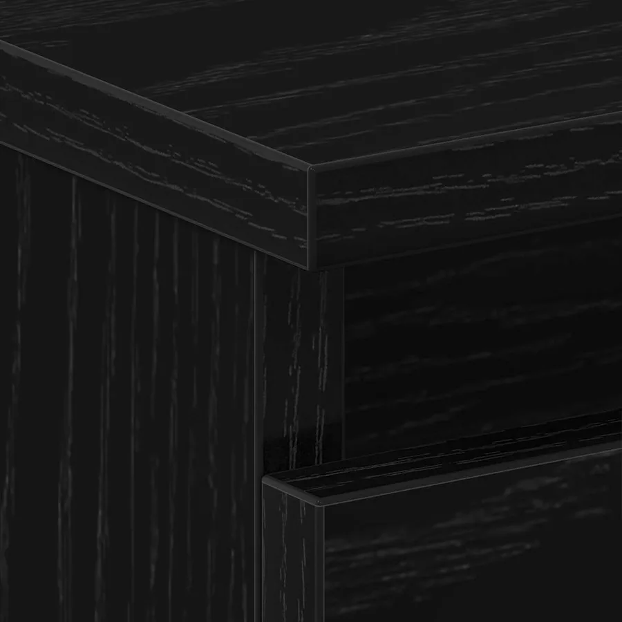 Cabinet de chevet 2 pcs Chêne noir 40 x 35 x 62,5 cm - 8
