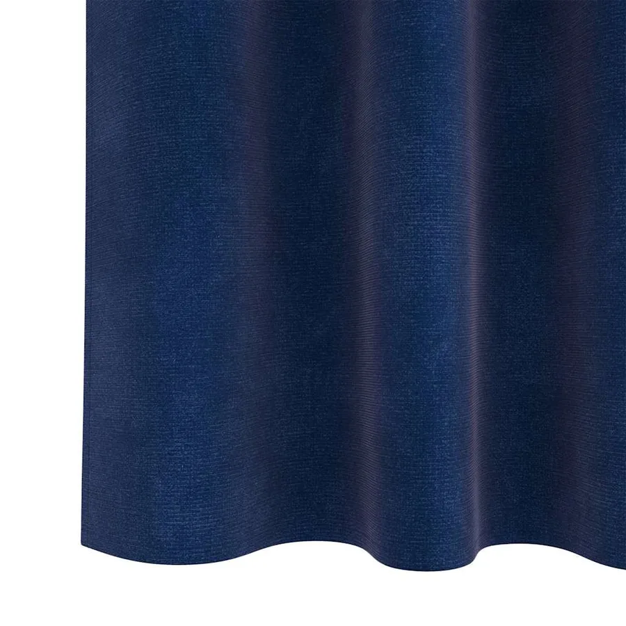 Rideaux occultants 2 pcs Bleu foncé 140 x 140 cm Velours - 6