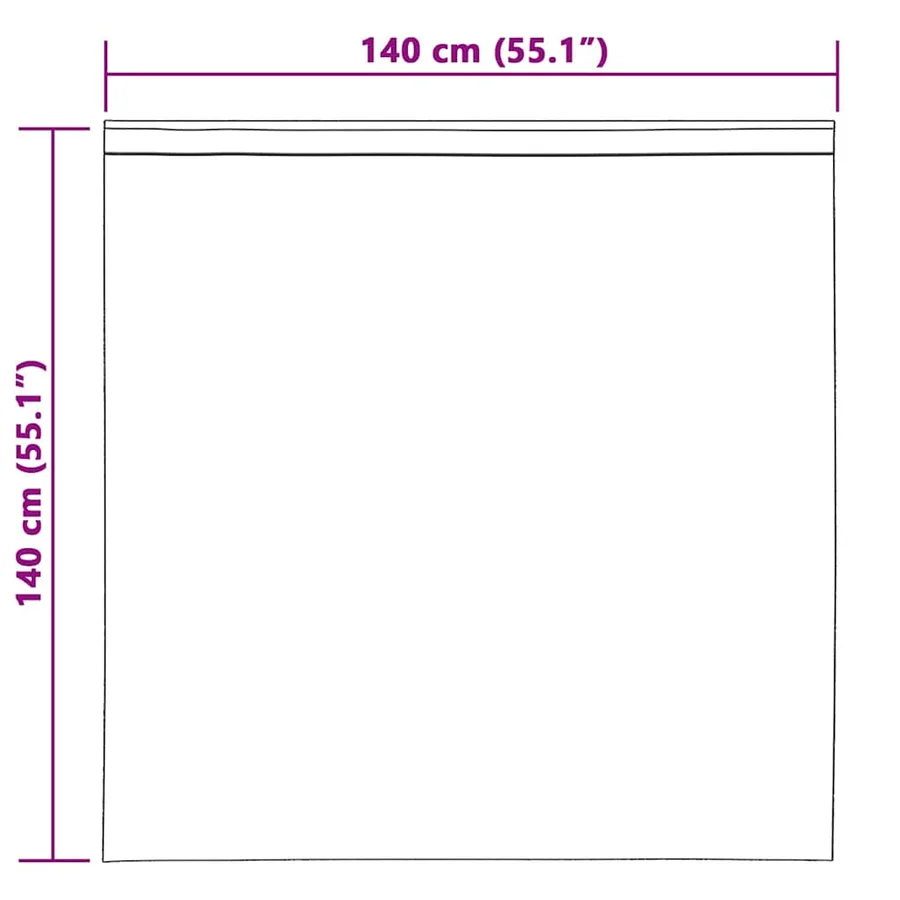 Rideaux occultants 2 pcs Bleu foncé 140 x 140 cm Velours - 9