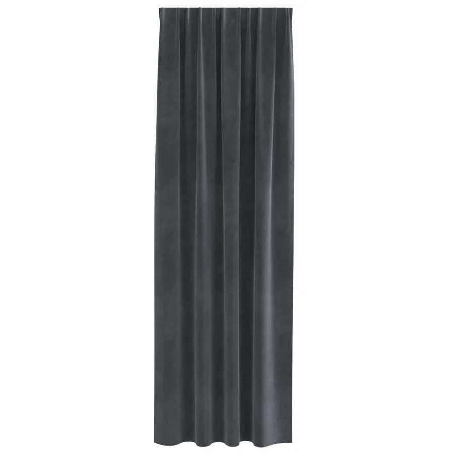 Rideaux occultants 2 pcs Gris clair 140 x 260 cm Velours - 4