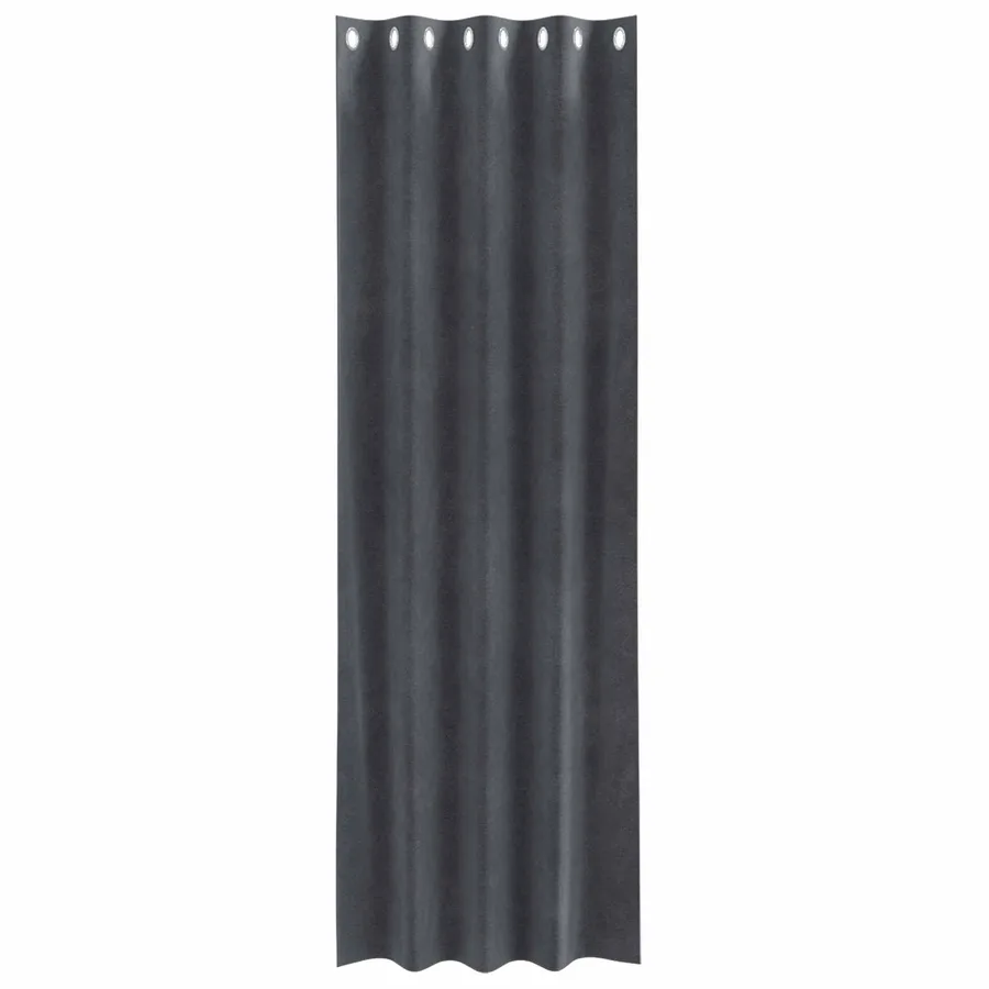 Rideaux occultants 2 pcs Gris clair 140 x 260 cm Velours - 4