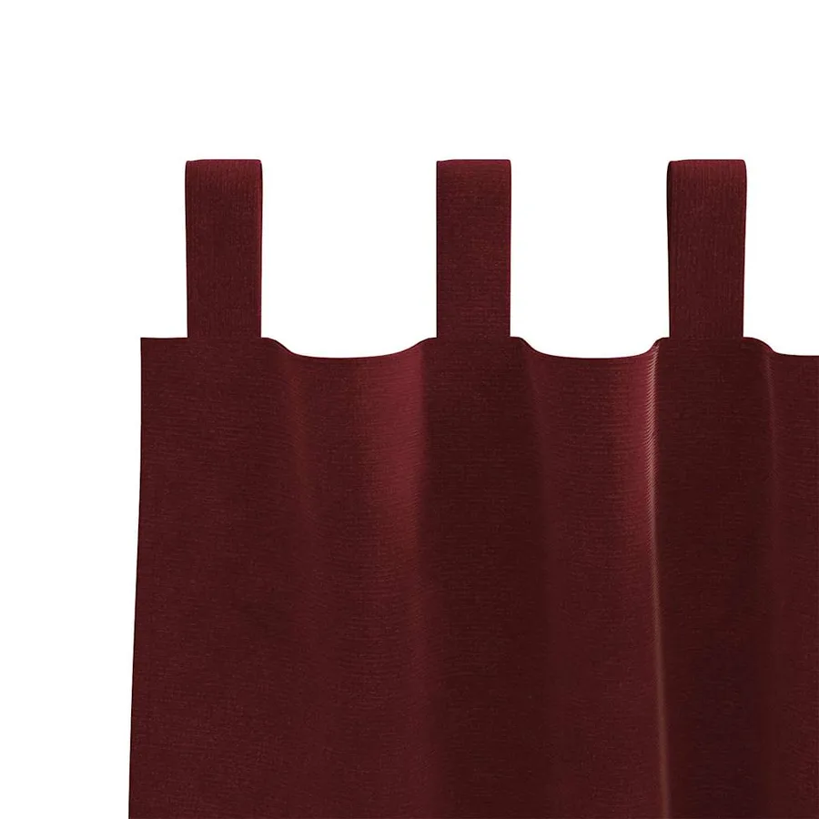 Rideaux occultants 2 pcs Bordeaux 140 x 260 cm Velours - 5