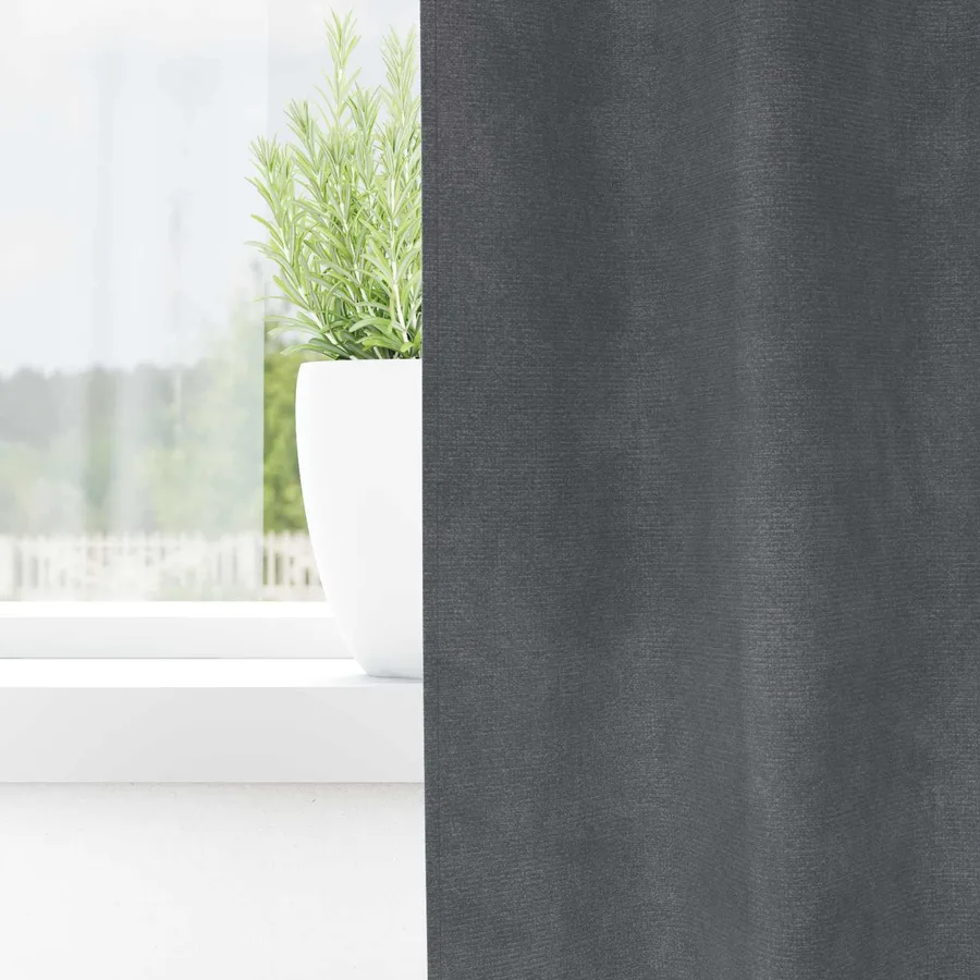 Rideaux occultants 2 pcs Gris clair 140 x 260 cm Velours - 3