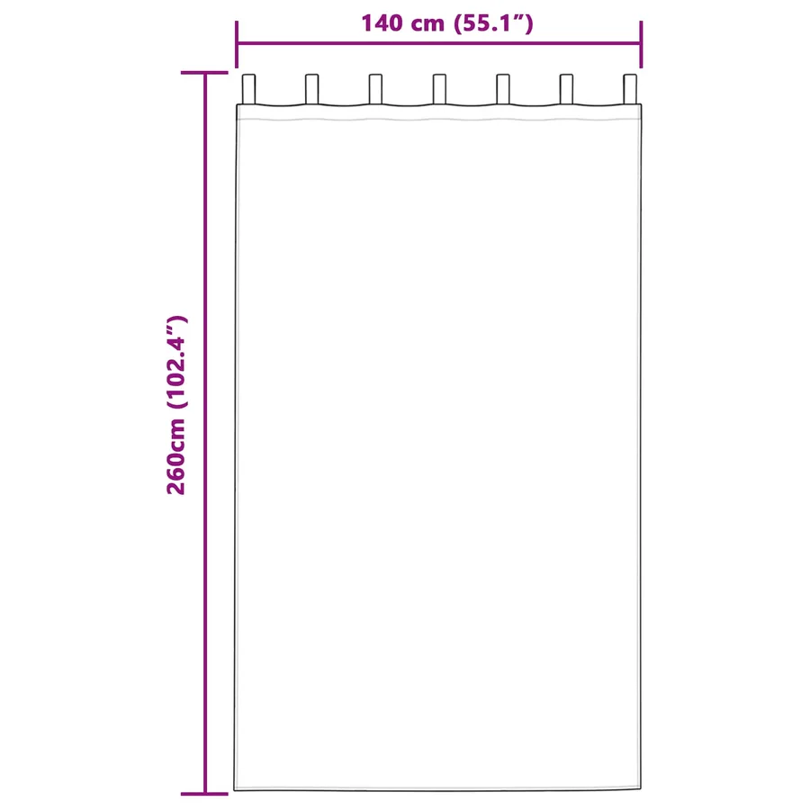 Rideaux occultants 2 pcs Gris clair 140 x 260 cm Velours - 6