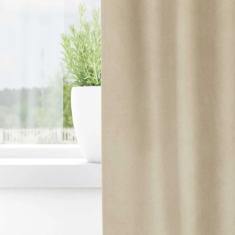 Rideaux occultants 2 pcs Crème 140 x 260 cm Velours - 3