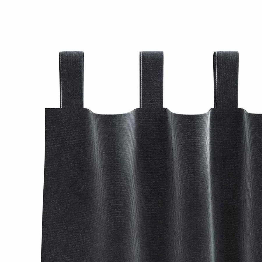 Rideaux occultants 2 pcs Gris foncé 140 x 245 cm Velours - 5