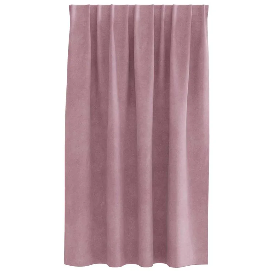Rideaux occultants 2 pcs Rose foncé 140 x 140 cm Velours - 4
