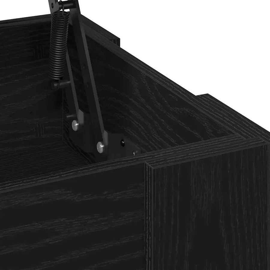 Table basse Chêne noir 101 x 49 x 52 cm Bois d'ingénierie - 9