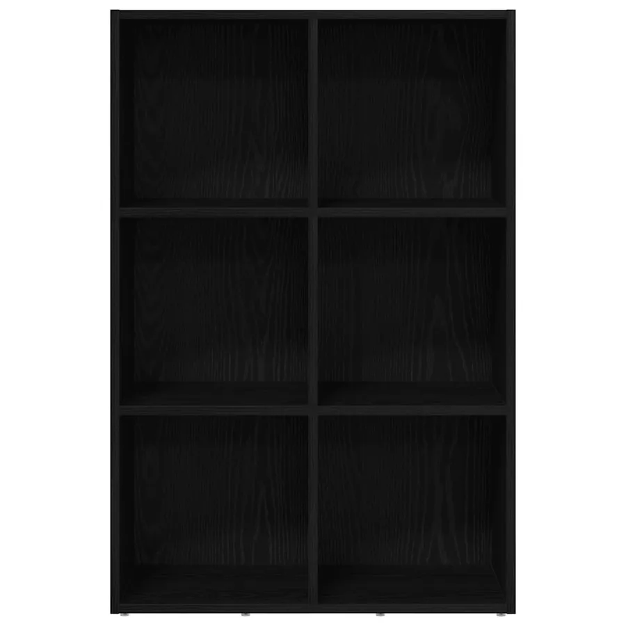 Bibliothèque en chêne noir 66 x 30 x 98 cm bois d'ingénierie - 5