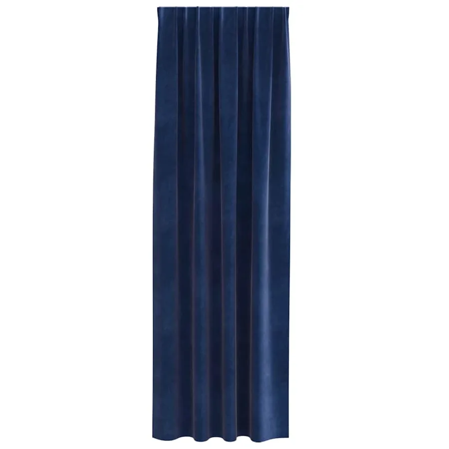 Rideaux occultants 2 pcs Bleu foncé 140 x 245 cm Velours - 4