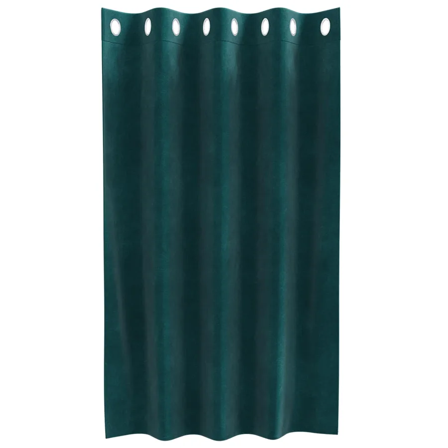 Rideaux occultants 2 pcs Vert foncé 140 x 140 cm Velours - 4