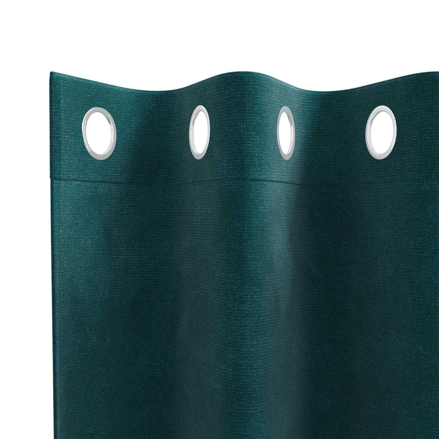 Rideaux occultants 2 pcs Vert foncé 140 x 140 cm Velours - 5