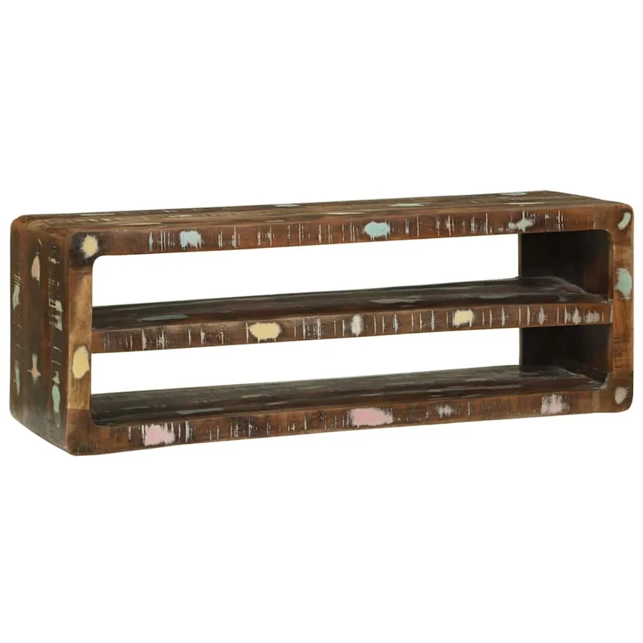 Meuble TV 100 x 32 x 36 cm Bois massif de récupération