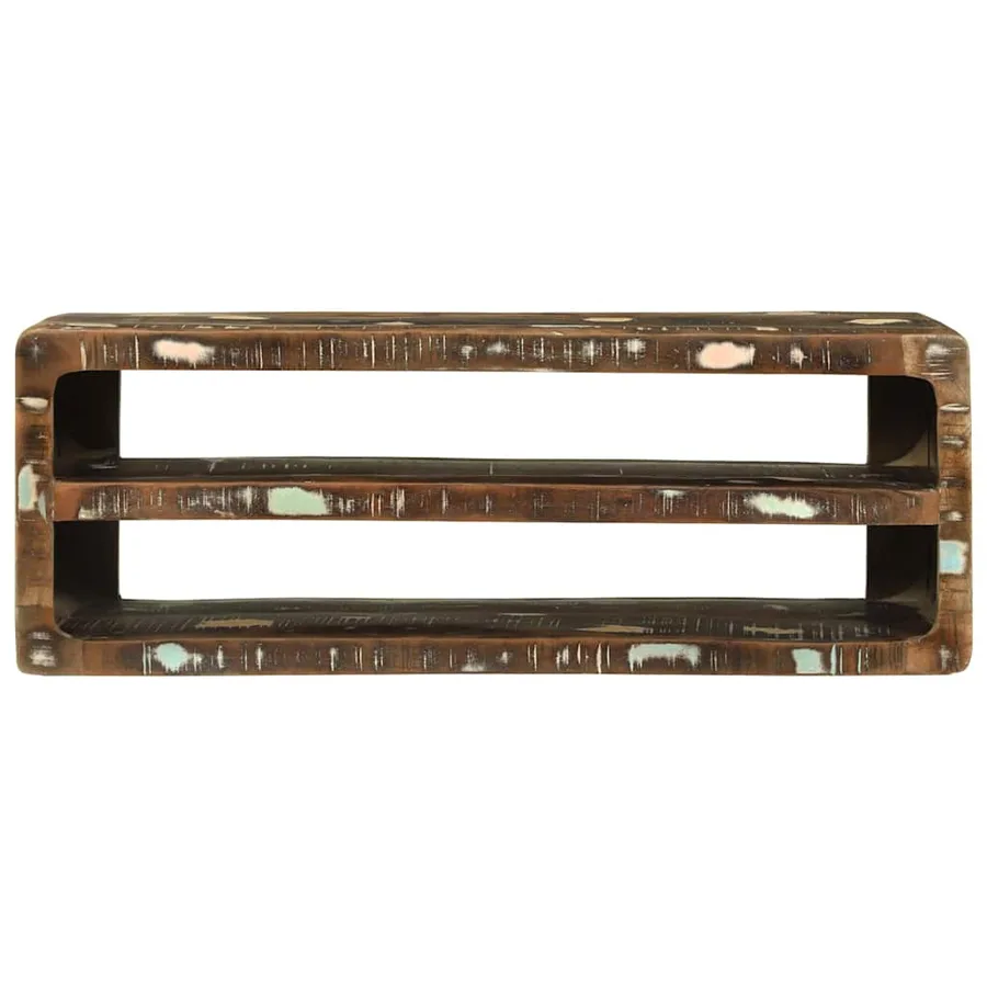 Meuble TV 100 x 32 x 36 cm Bois massif de récupération - 3
