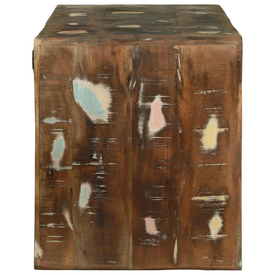Meuble TV 100 x 32 x 36 cm Bois massif de récupération - 4