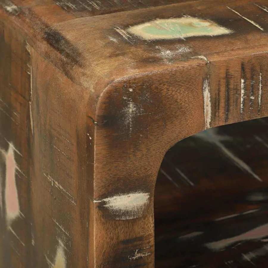 Meuble TV 100 x 32 x 36 cm Bois massif de récupération - 8