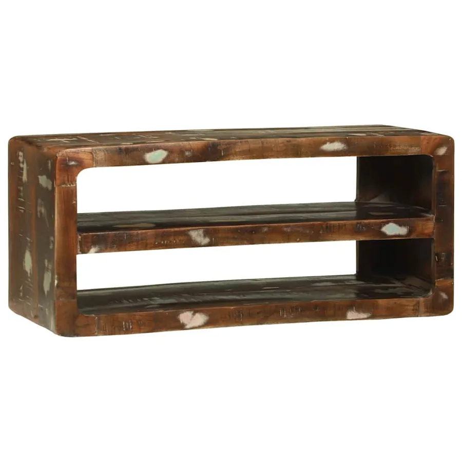 Meuble TV 80 x 32 x 36 cm Bois massif de récupération
