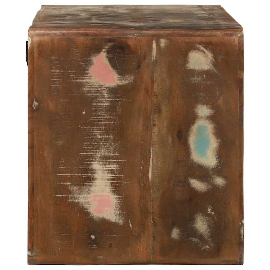 Meuble TV 80 x 32 x 36 cm Bois massif de récupération - 4