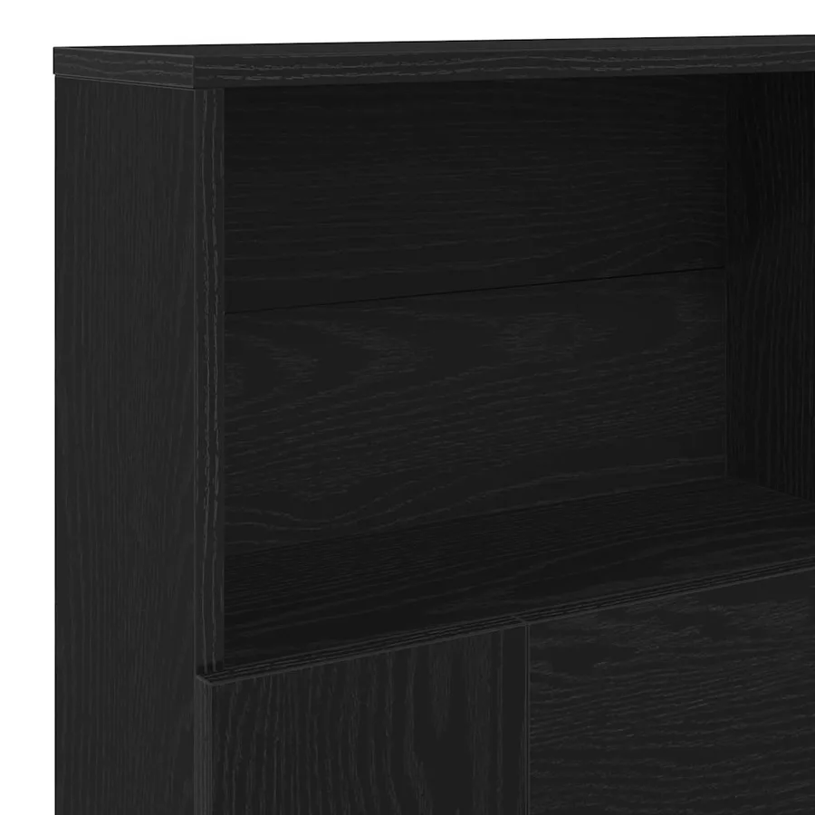 Cabinet de Tête de Lit Chêne noir 160 x 19 x 103,5 cm - 8
